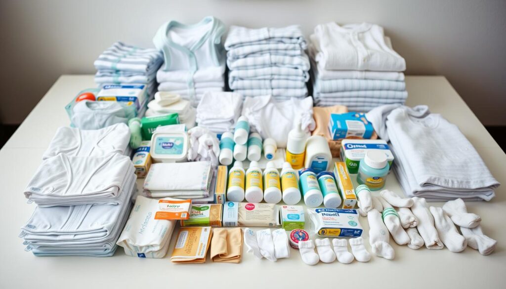 Organizing baby gear for packing efficiency