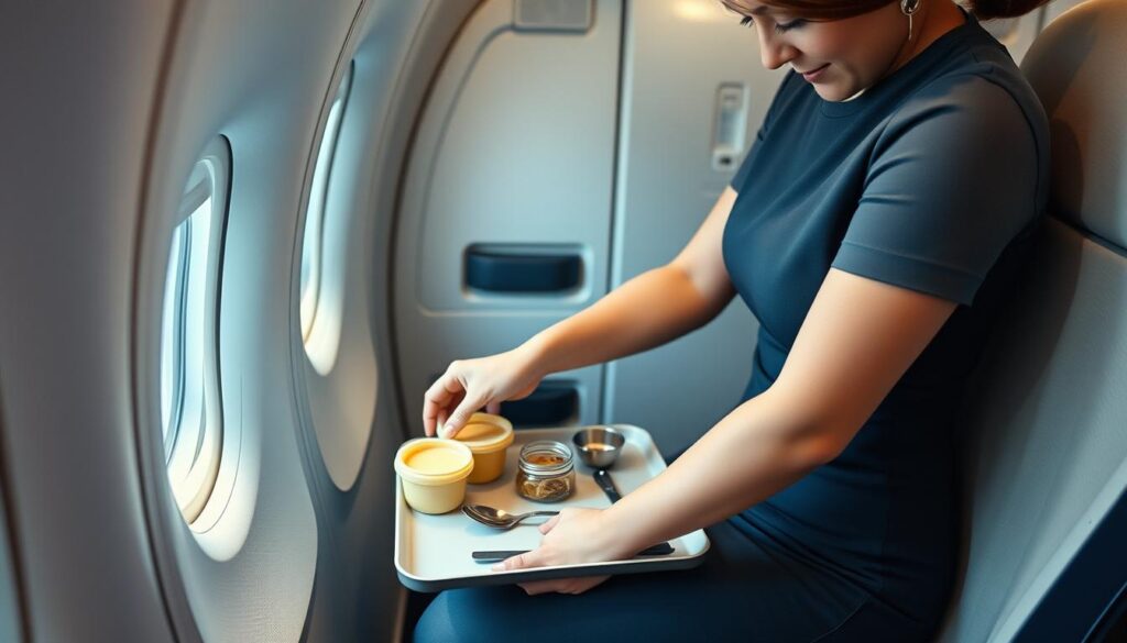 airplane food handling