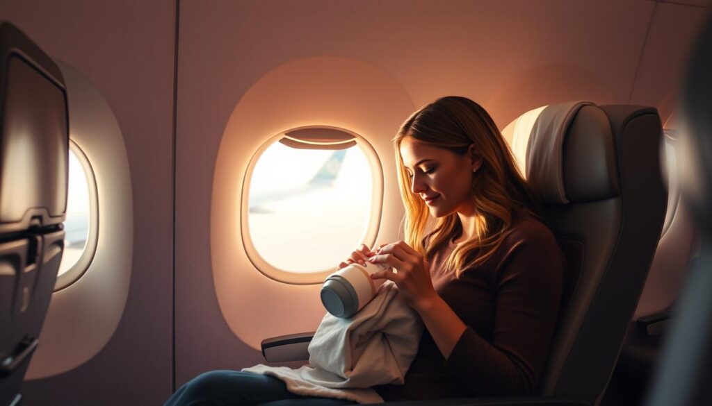 feeding techniques on planes