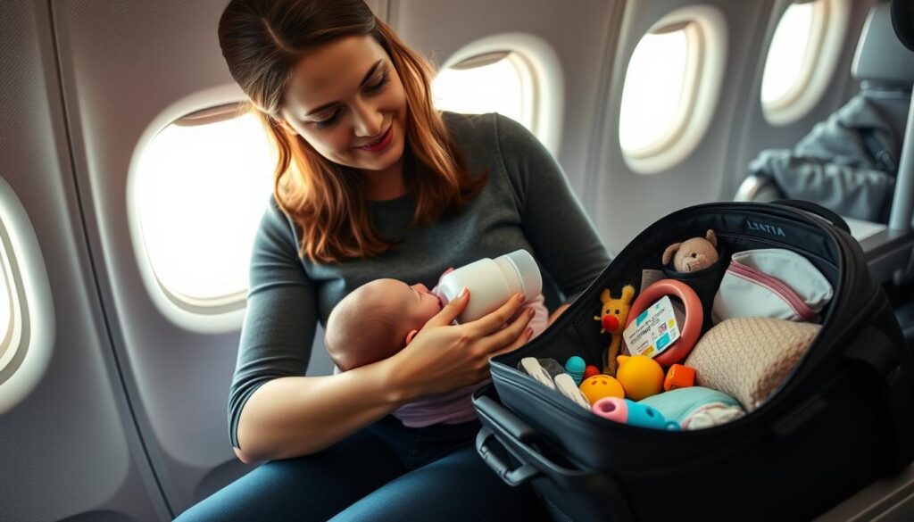 in-flight baby care