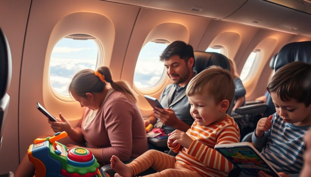 keeping kids entertained on flights