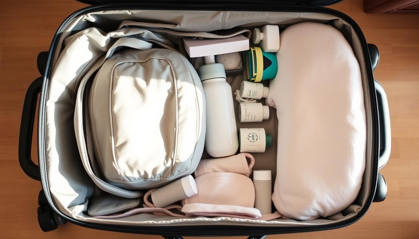 organize strategic items in carry-on luggage