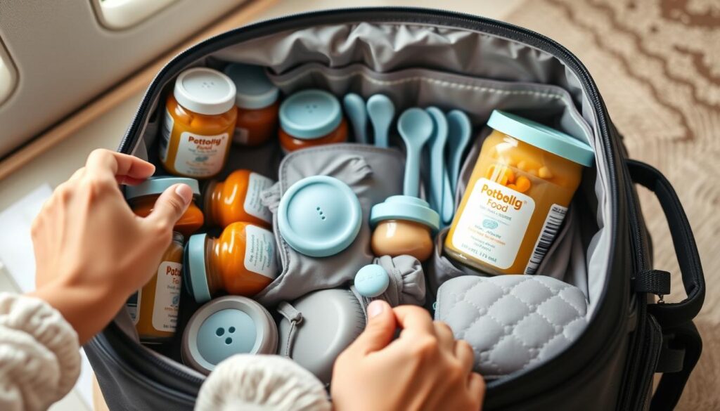 packing baby food