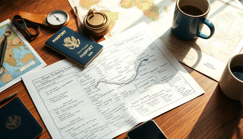 travel itinerary planning for moms