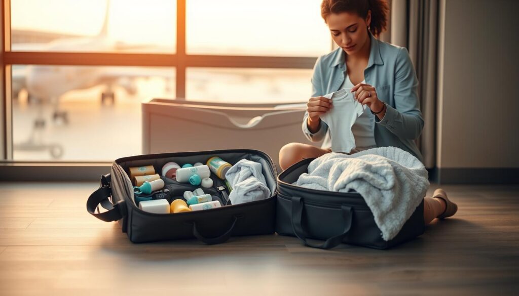 travel routine for moms