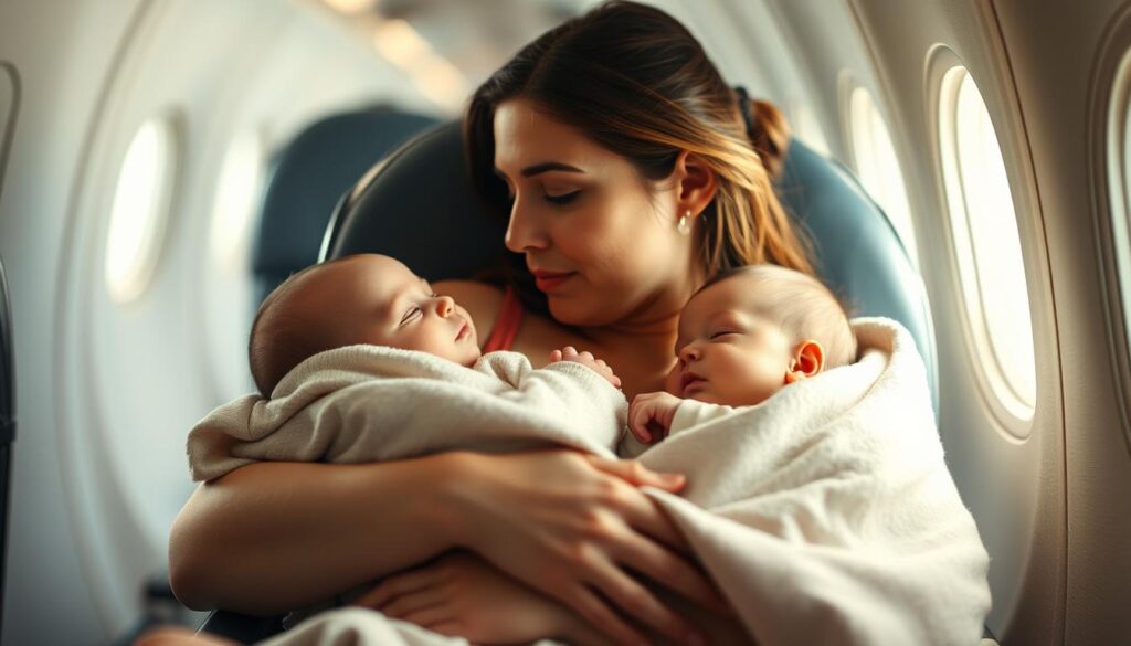 calming babies on flights