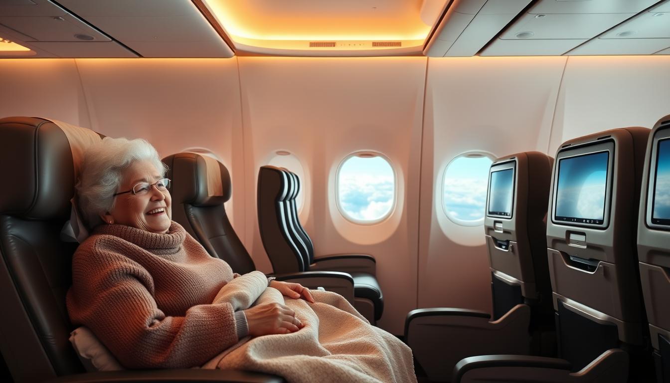 idosos em voos acima de 12h