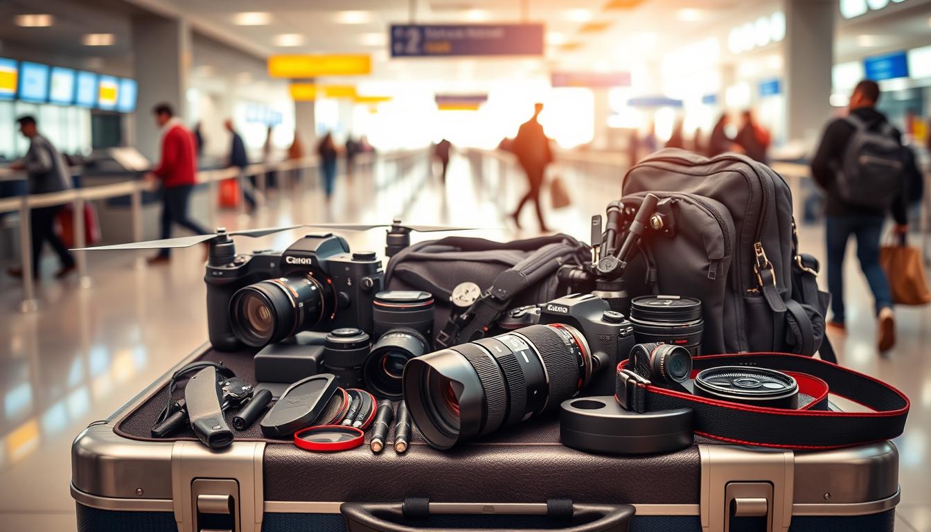 viajar com equipamento fotográfico