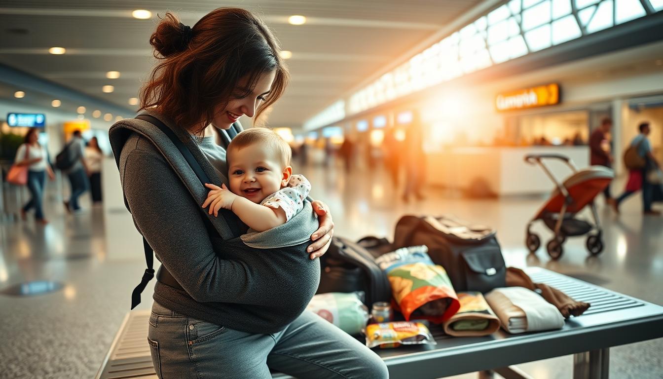 voar com bebês em longas distâncias