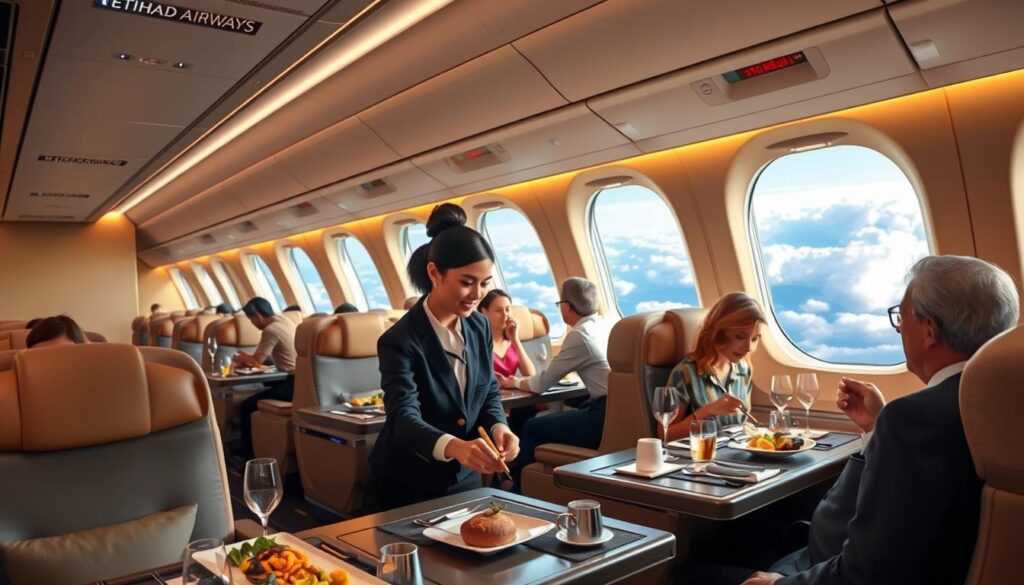 Etihad Airways serviço de bordo