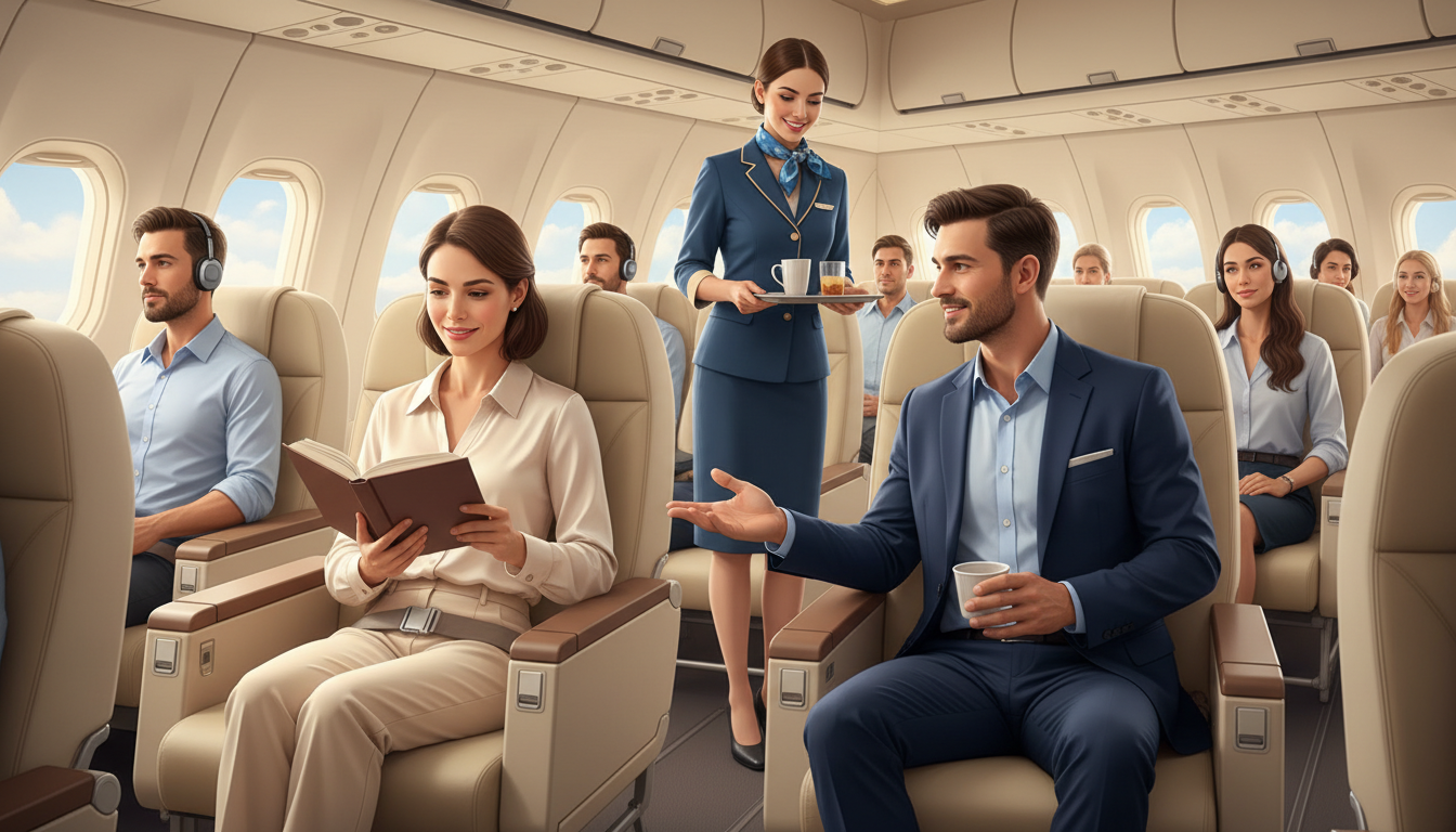 Etiqueta no avião