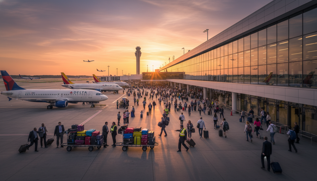 Logística aeroportuária em Atlanta