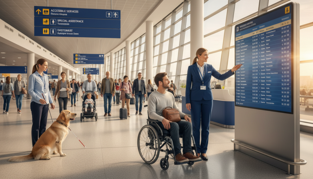 assistência especial em aeroportos