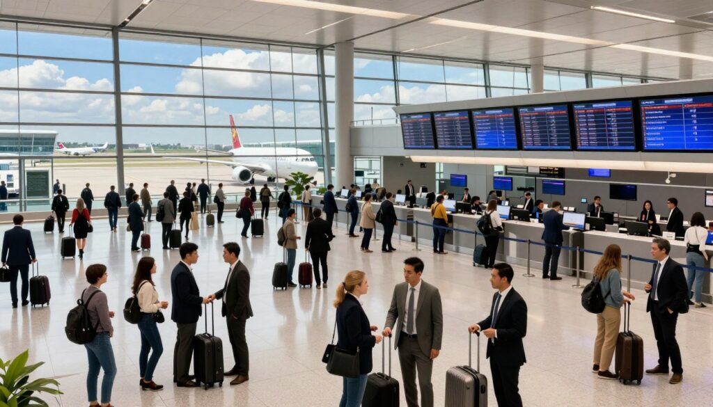 hubs internacionais e aeroportos globais
