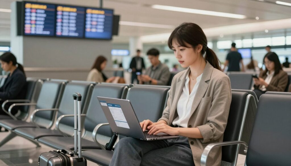 Check-in online e organização de voo para quem viaja sozinho Check-in online e organização de voo para quem viaja sozinho