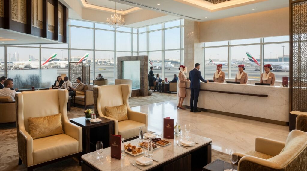 Emirates First Class Lounge Emirates First Class Lounge