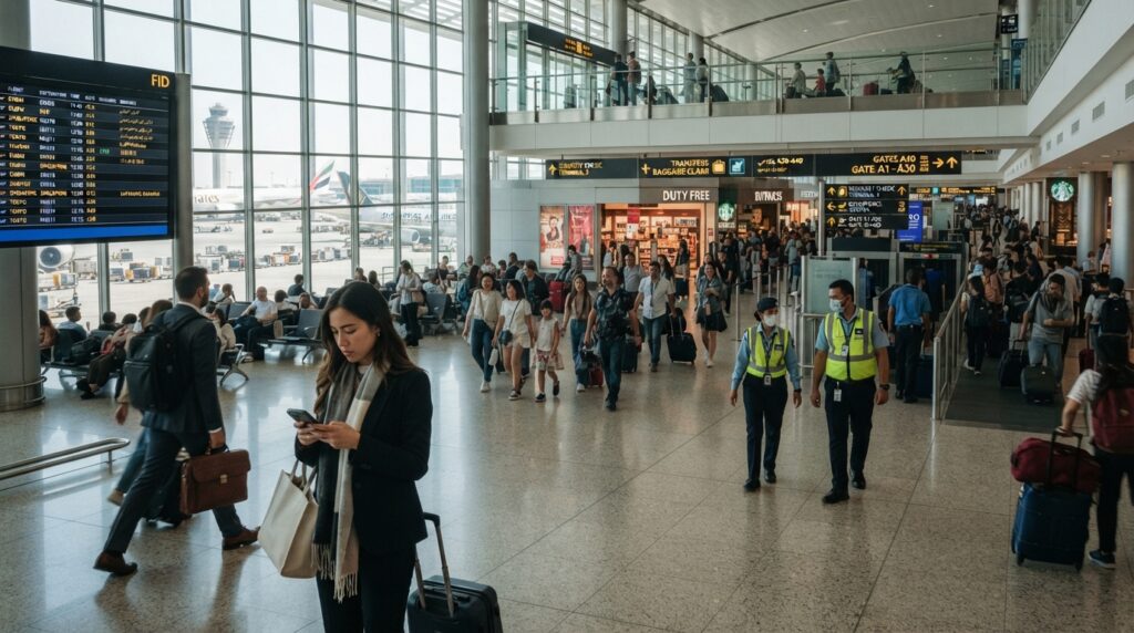 aeroporto de conexão